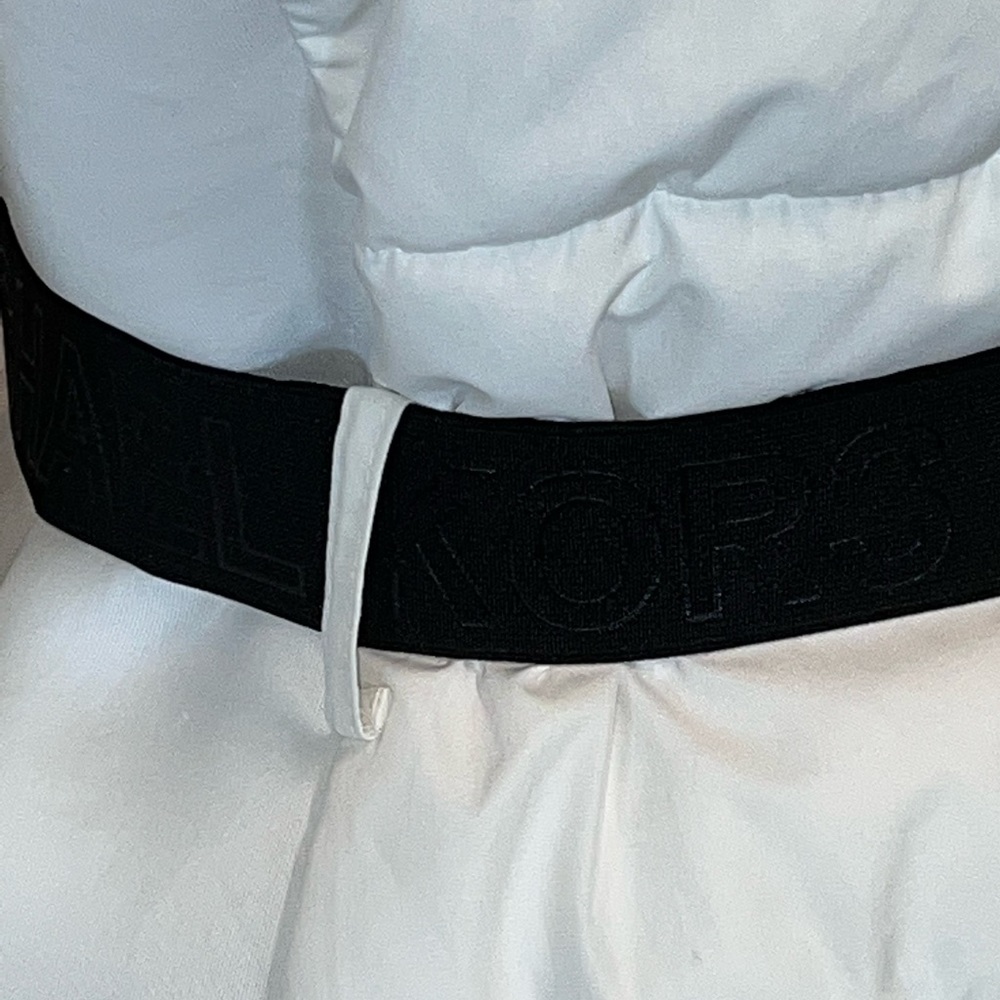 MICHAEL Michael Kors White Puffer Jacket with Faux Fur Trim - Picture 13 of 14